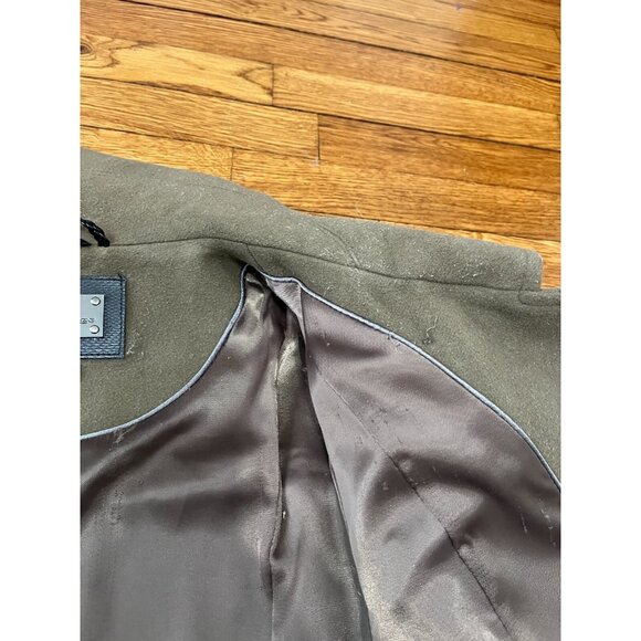 Mackage Womens Peacoat Size Medium Brown Button Down Wool Cashmere Lined Coat - Picture 9 of 15